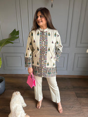 3 Piece woollen embroidered co-ord set (Amari)