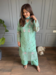 Pure cotton embroidered pakistani suit (Sia)