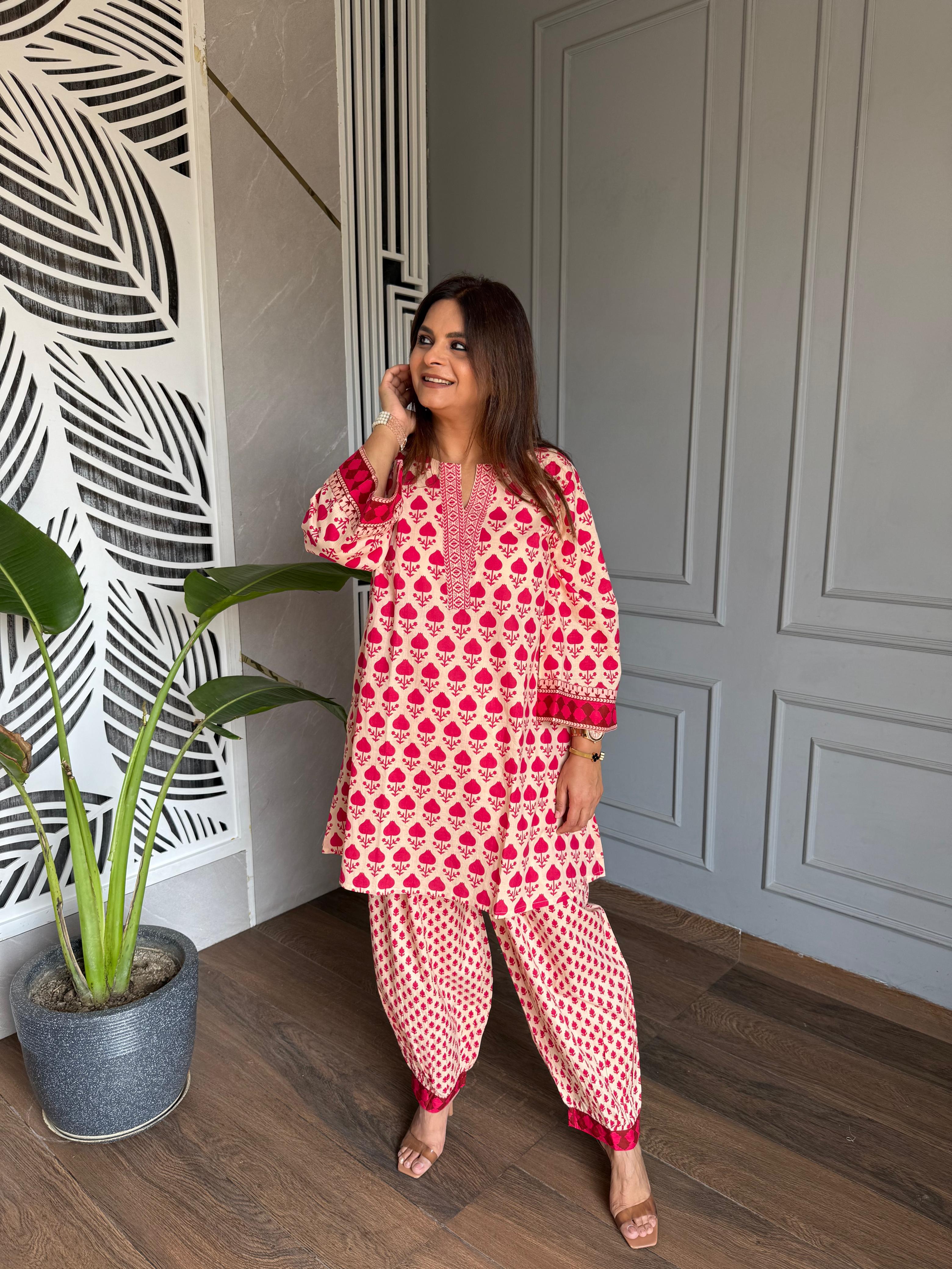 Pure soft cotton co-ords (Taj)