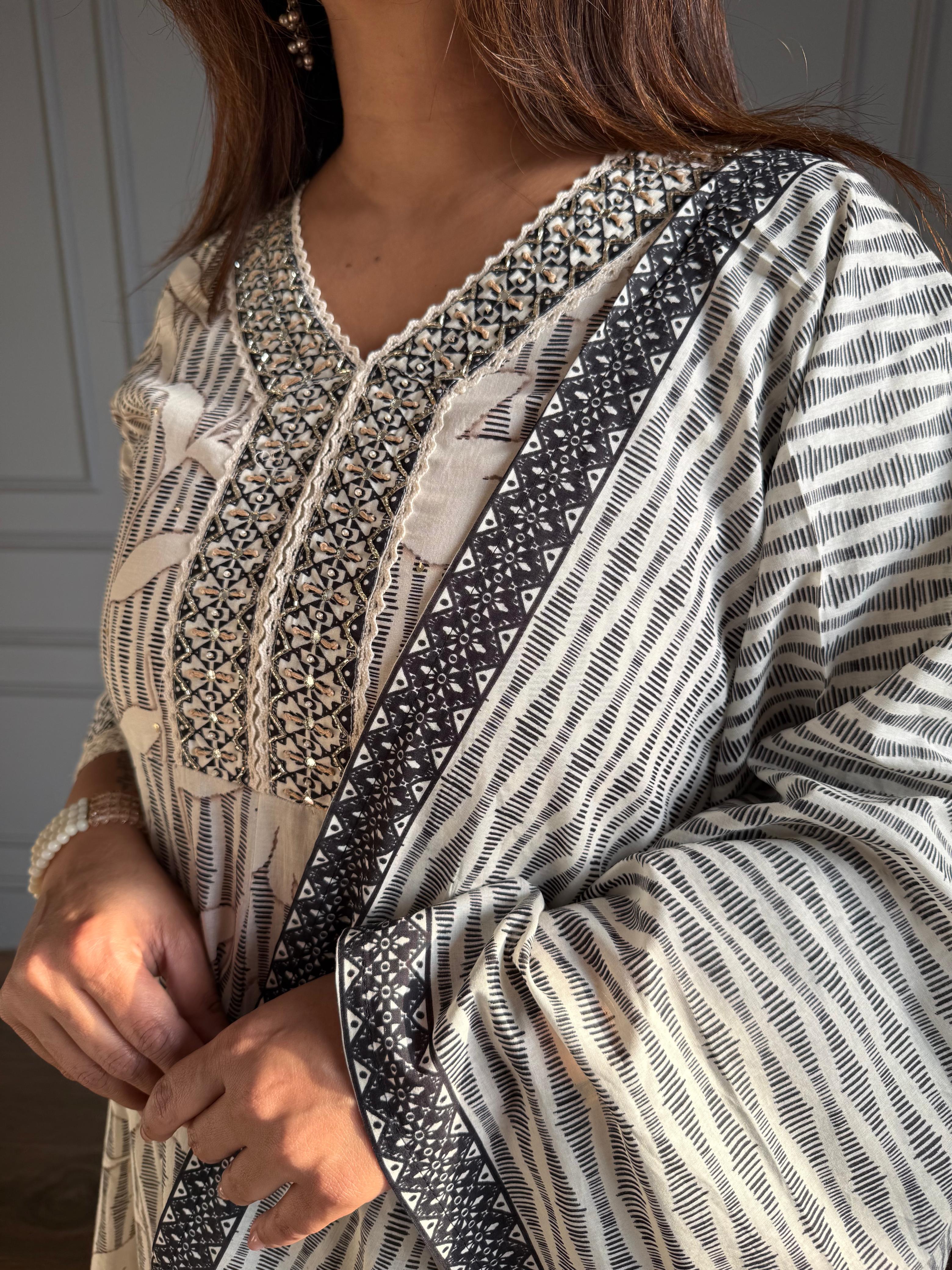 Pure cotton A line suits (Adah)