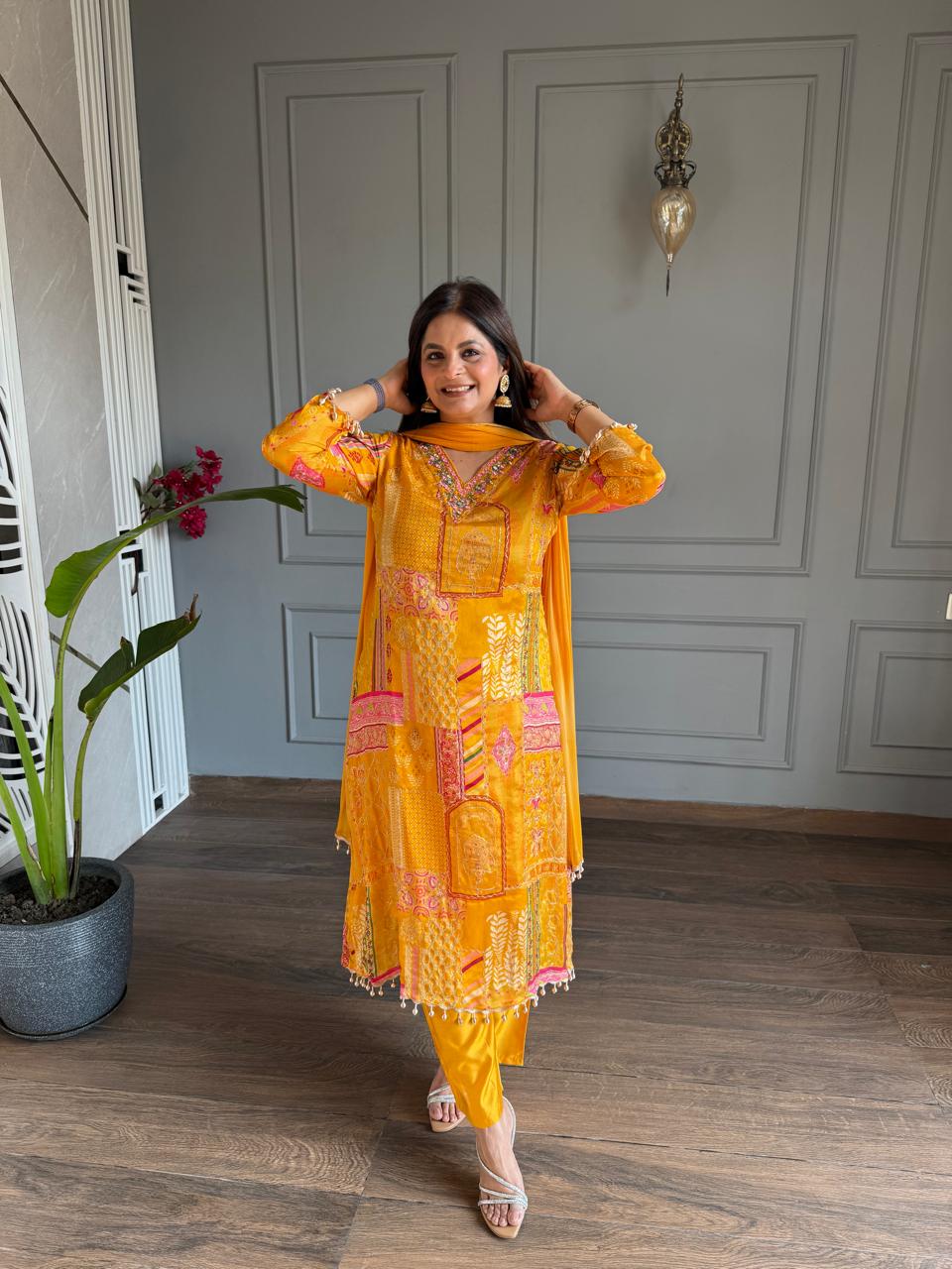 PURE CHINON DIGITAL PRINT FORMAL SUITS