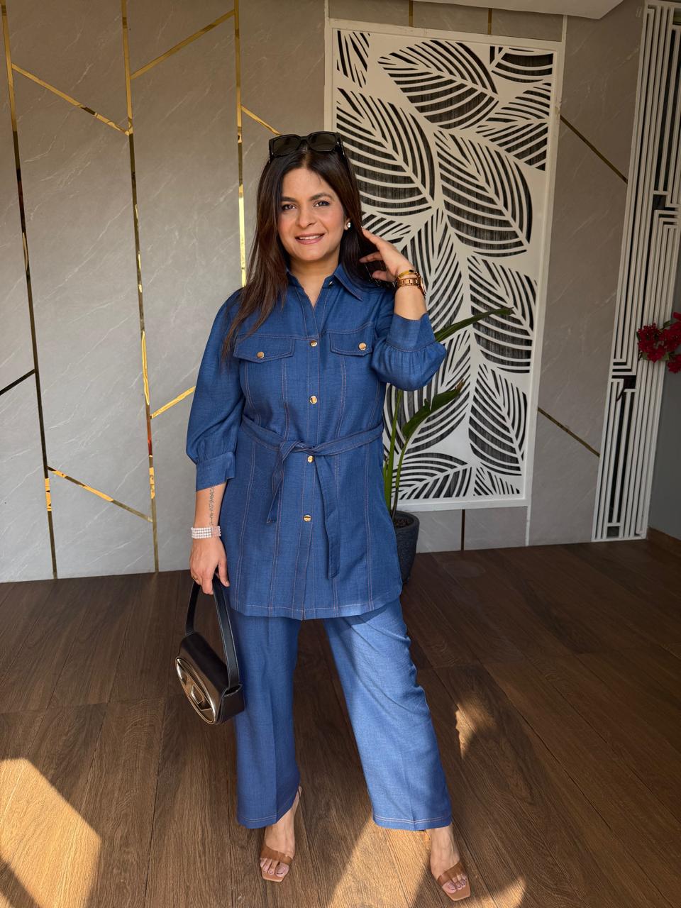 Denim cotton co-ords