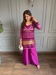 Crepe 3 piece co-ord set with bustier (Mehar)