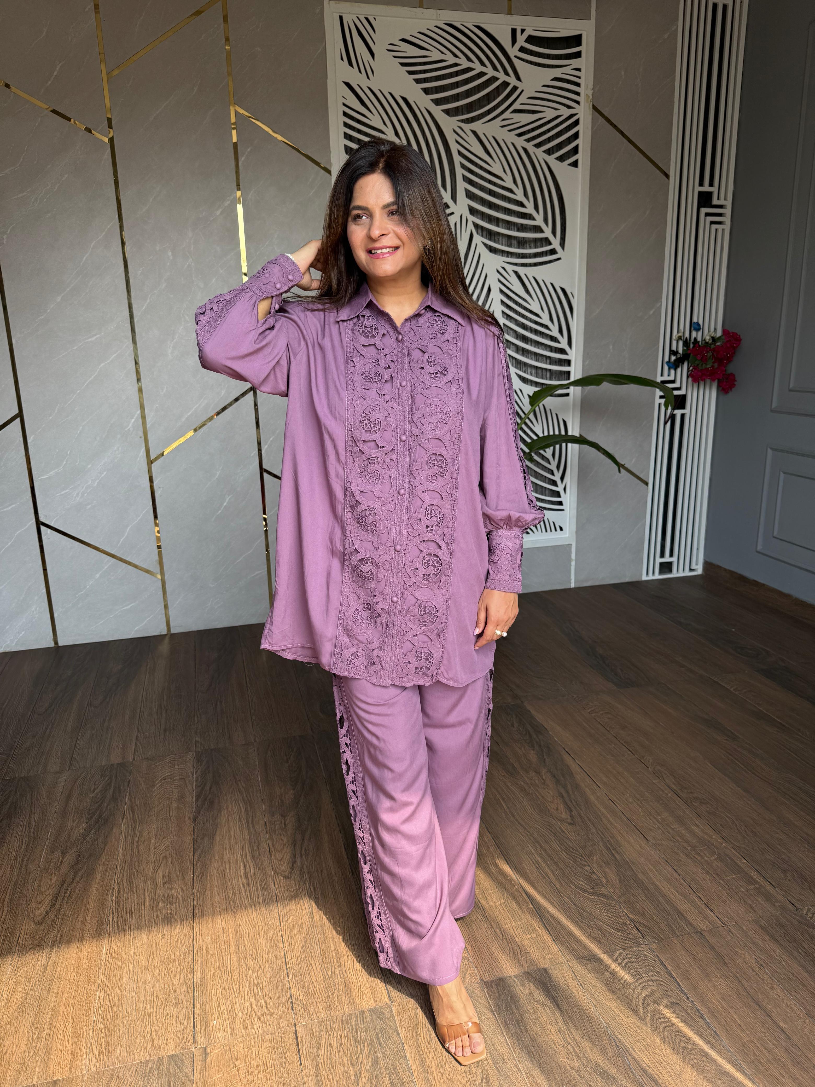 Pure cotton laced co-ord set (Japan)