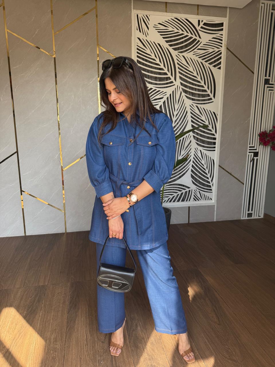 Denim cotton co-ords
