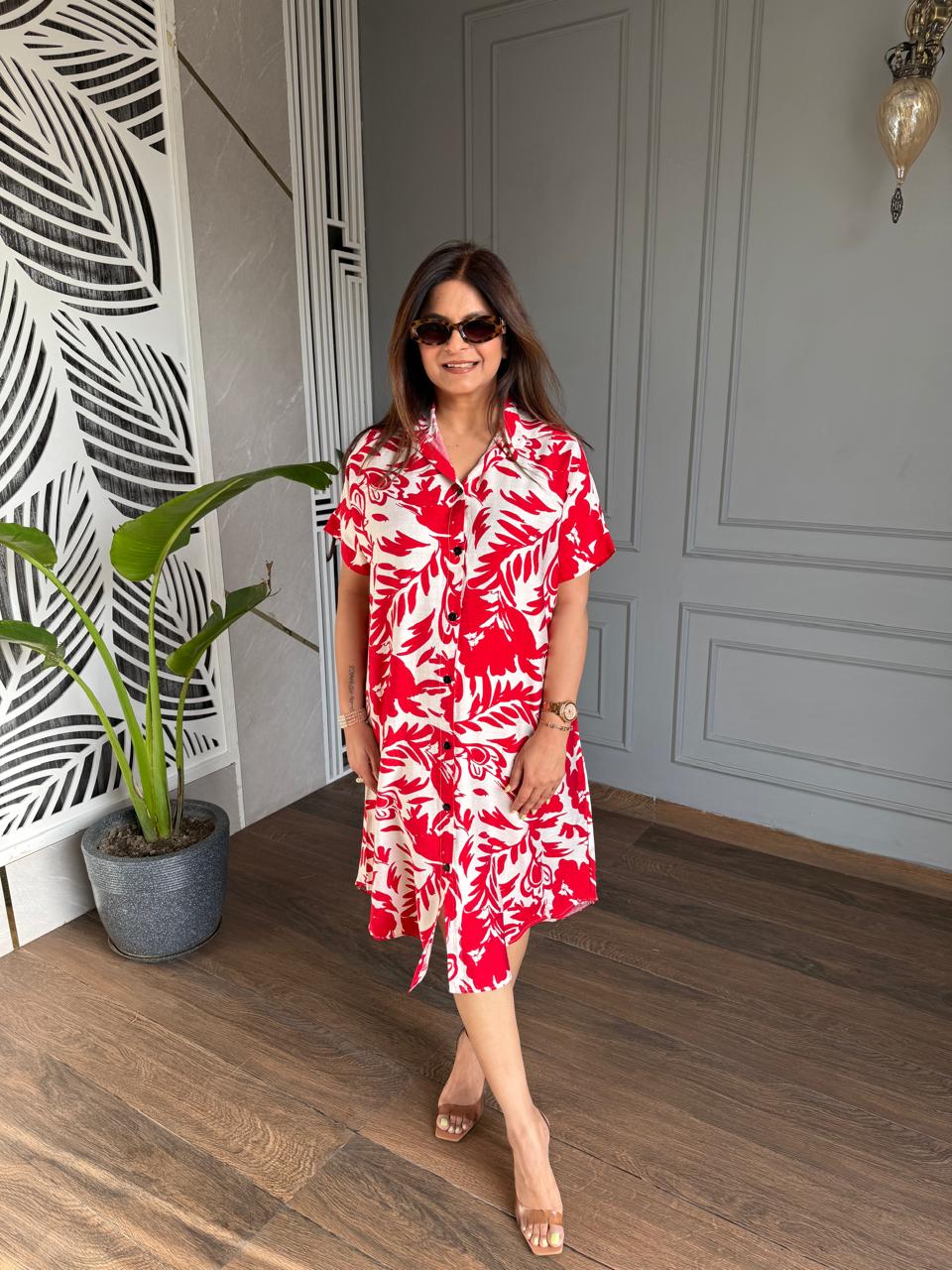 Imported summer fabric long loose shirts (Goa)