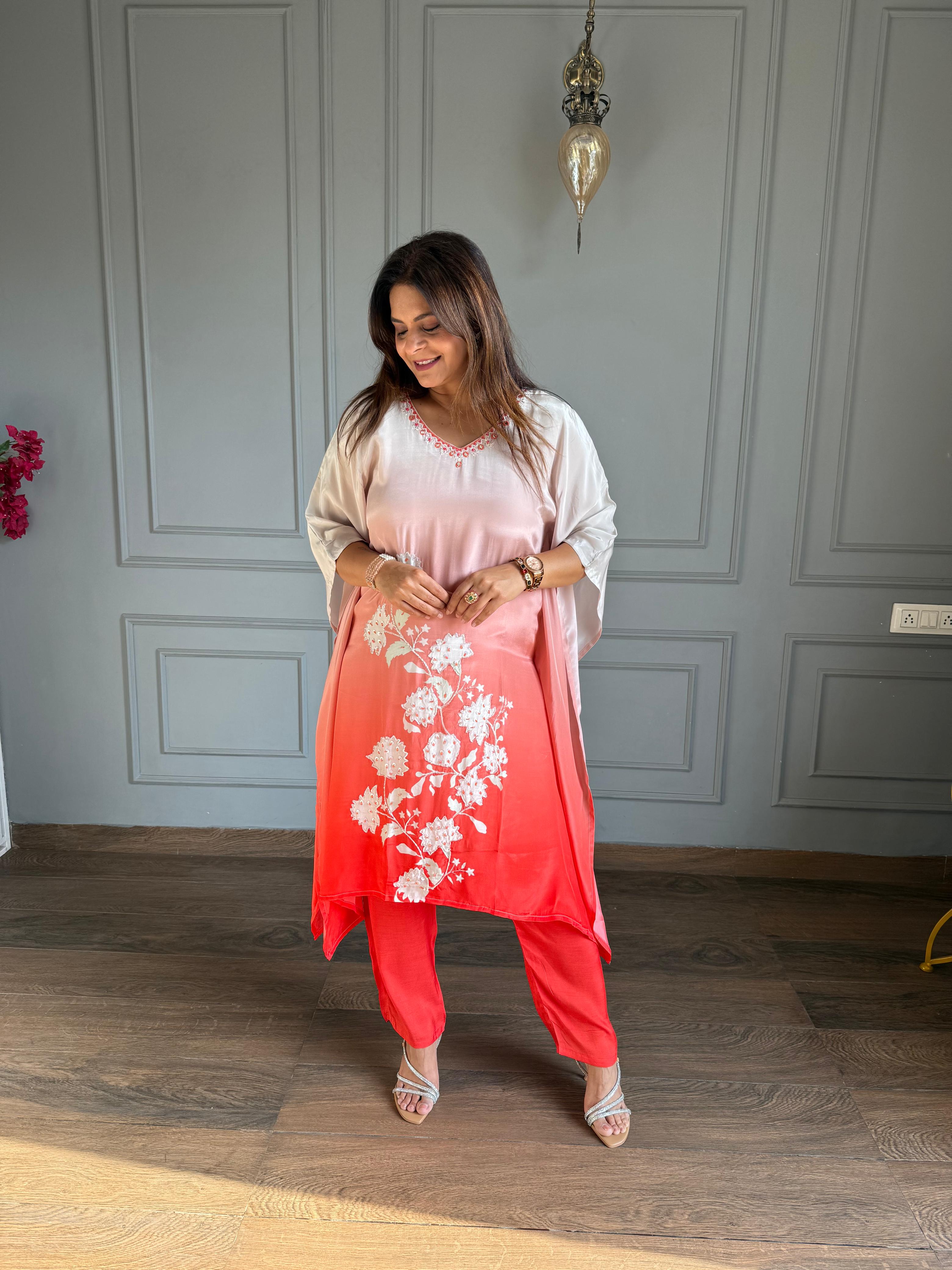 Crepe Embroidered Coord set (Siya)