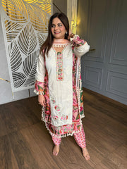 Pure cotton embroidered suit with lining of shirt (Maya)