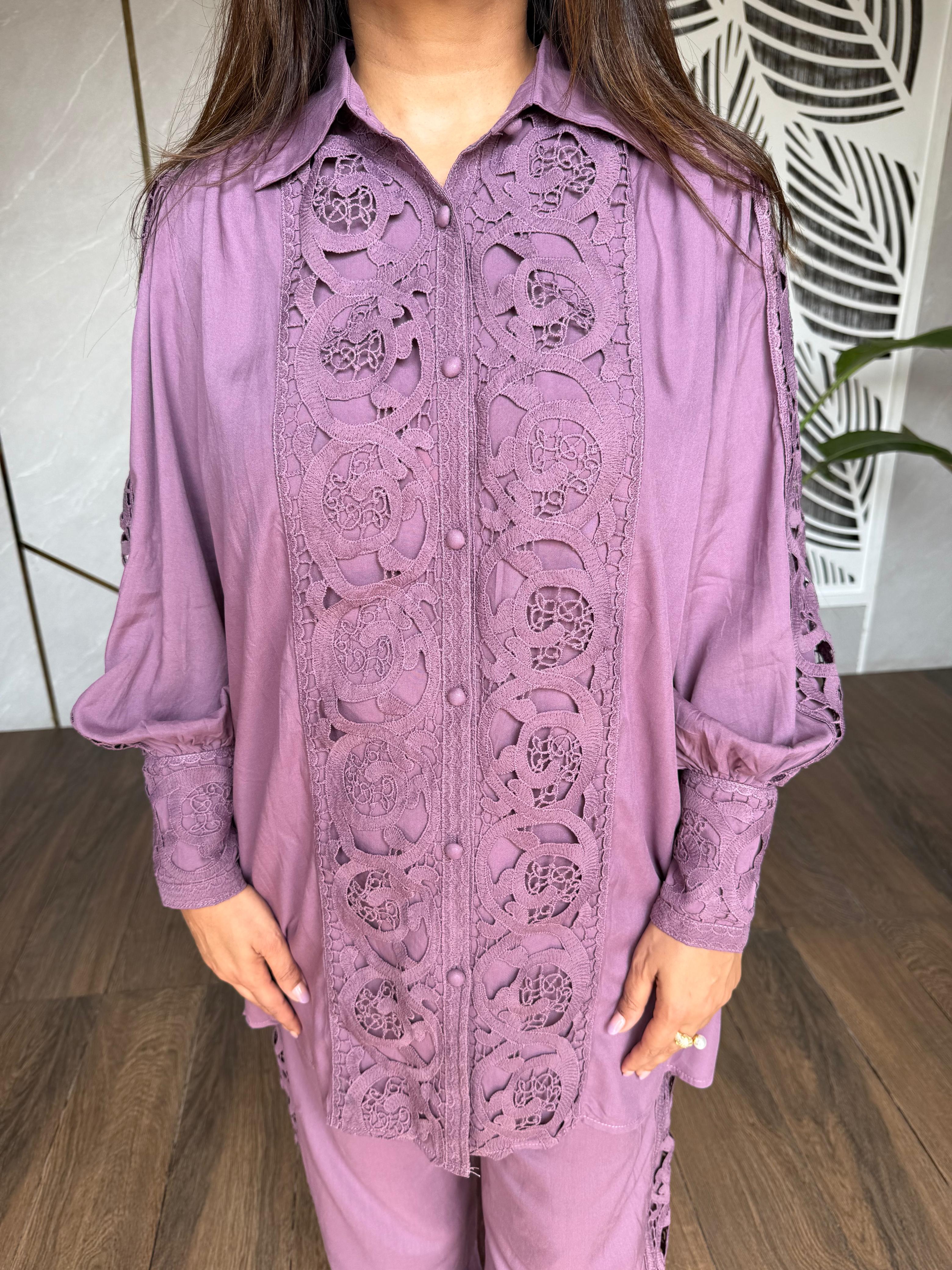 Pure cotton laced co-ord set (Japan)