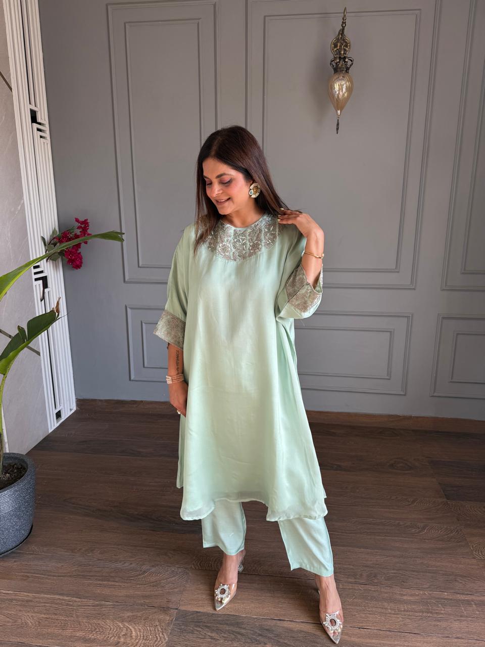 2 piece soft organza kaftan set (Soho)