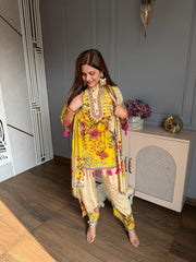 Crepe suit with cotton lining on shirt (Risha)