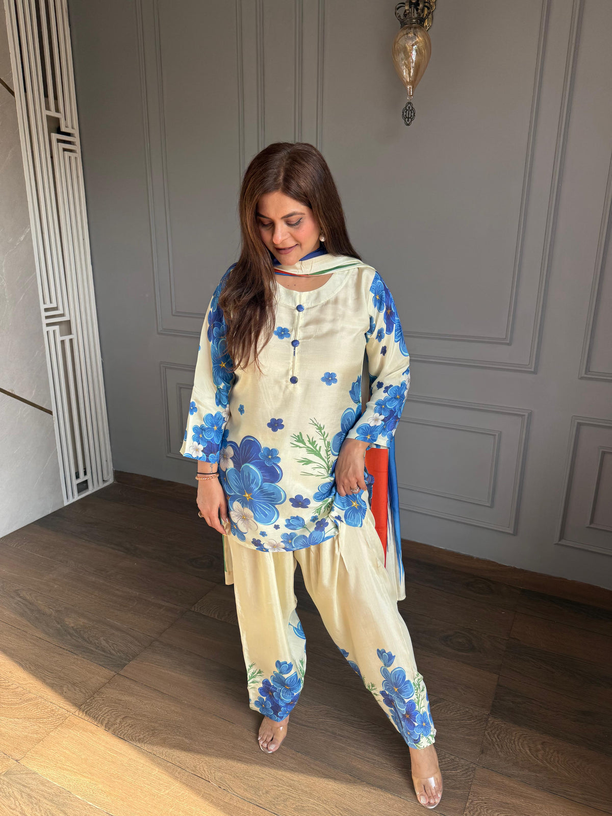 Pure crepe super comfortable and viral suits for summer (Safeena)