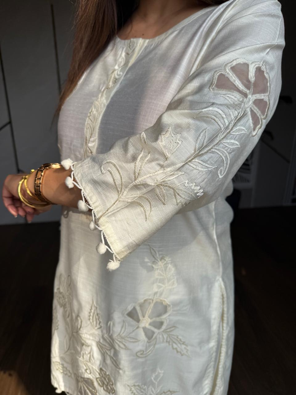 Cotton silk suit