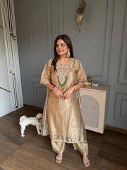 Beautiful kaftaan set in tissue fabric (Naksh)