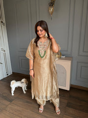 Beautiful kaftaan set in tissue fabric (Naksh)