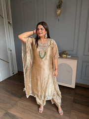 Beautiful kaftaan set in tissue fabric (Naksh)