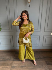 Crepe 3 piece co-ord set with bustier (Mehar)