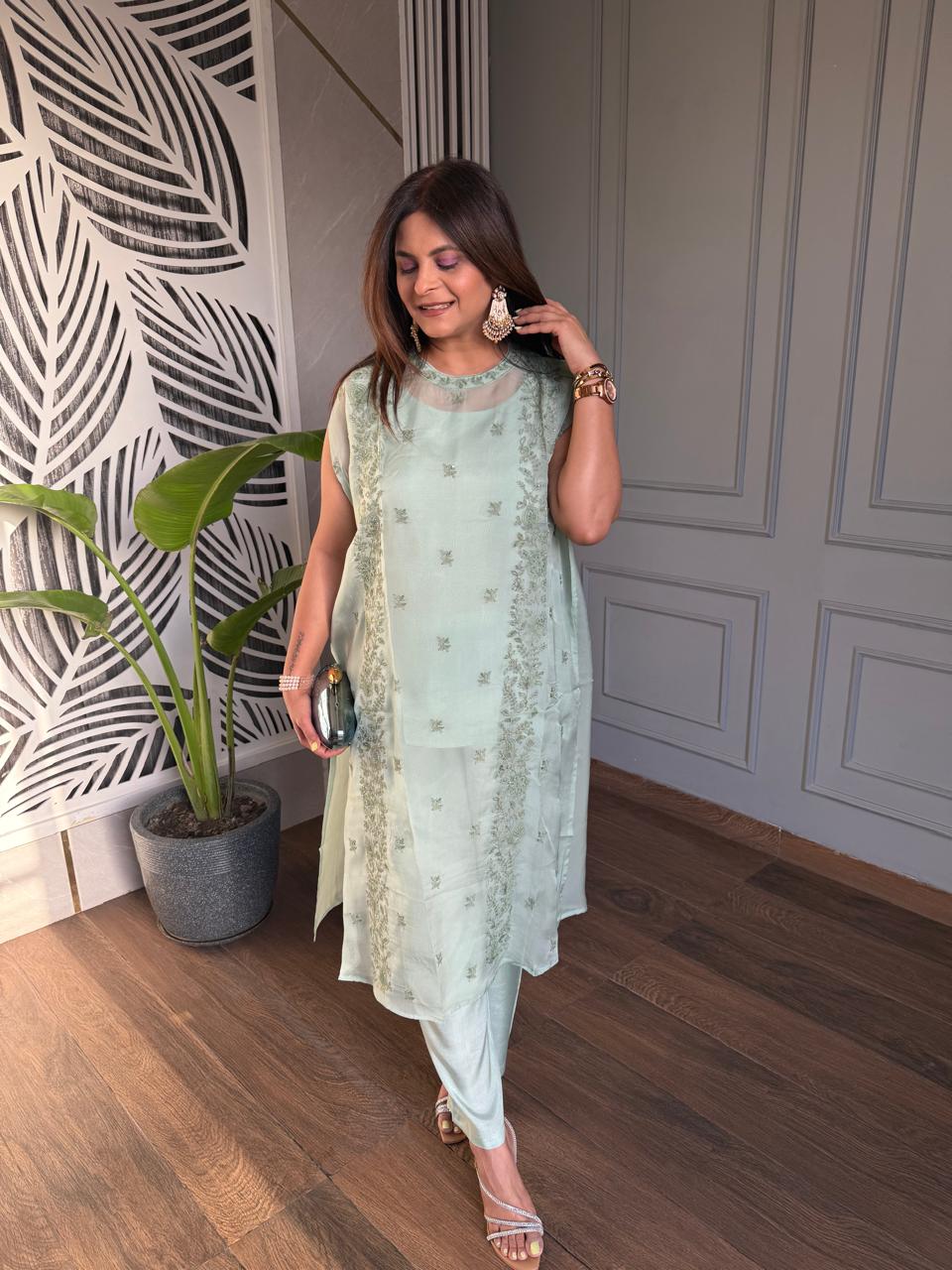 Super soft 3 piece organza co-ords (Karishma)