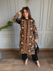 3 Piece woollen embroided co-ord set (Shahin)