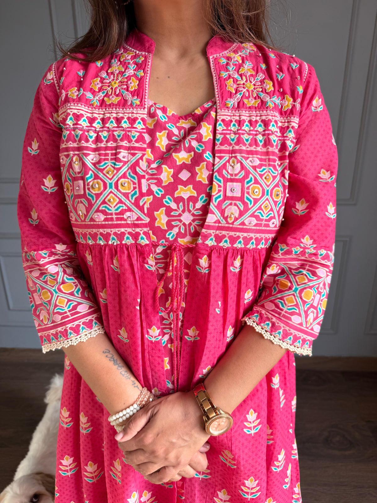 2 piece beautiful cotton dress (Tuesday)