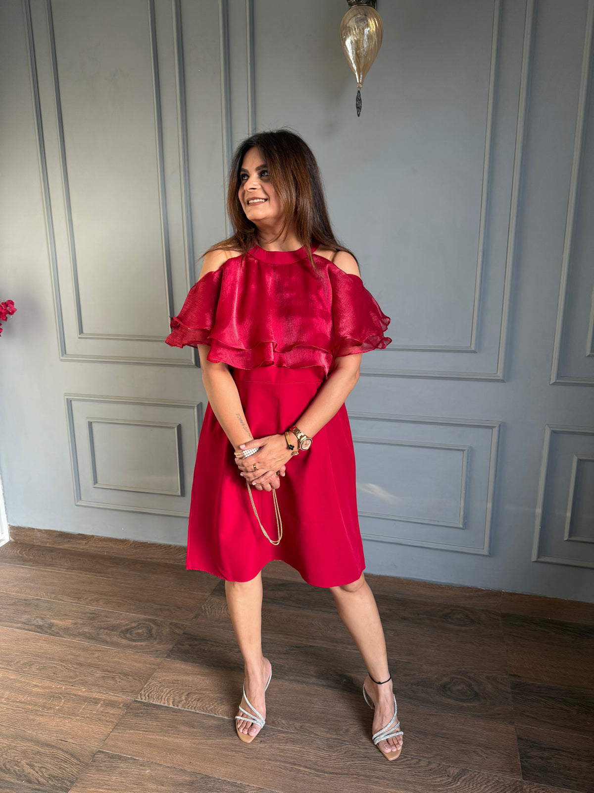 Cold shoulder dress (Prada)