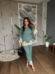 KNITTED SOFT WOOL CO-ORD  SET