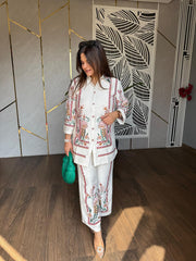 Imported linen embroided co-ords