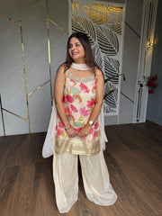 Beautiful chiffon sharara suit (Sharara)