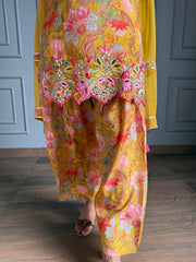 Farshi Salwar Crepe Hand Work Suit With Chiffon Dupatta (Sneha)
