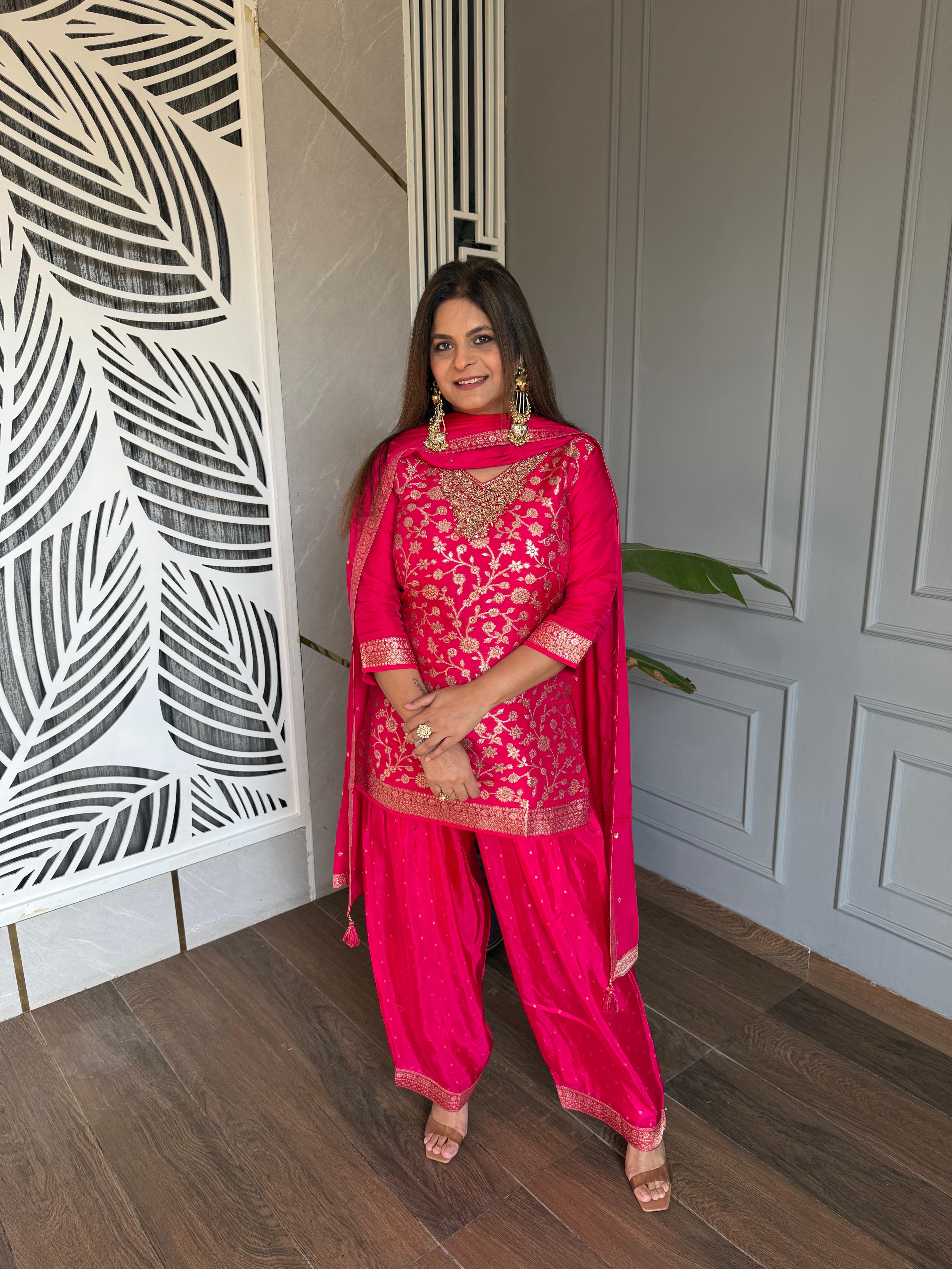 Beautiful farshi salwaar karwachauth outfit (Shilpa)