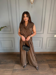 Jumpsuits in flowing summer imported fabric (Ava)