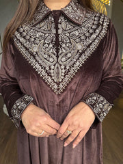 V NECK EMBROIDED CO-ORD (Reshma)