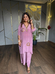 Customised handwork embroided kaftan set (Noor)