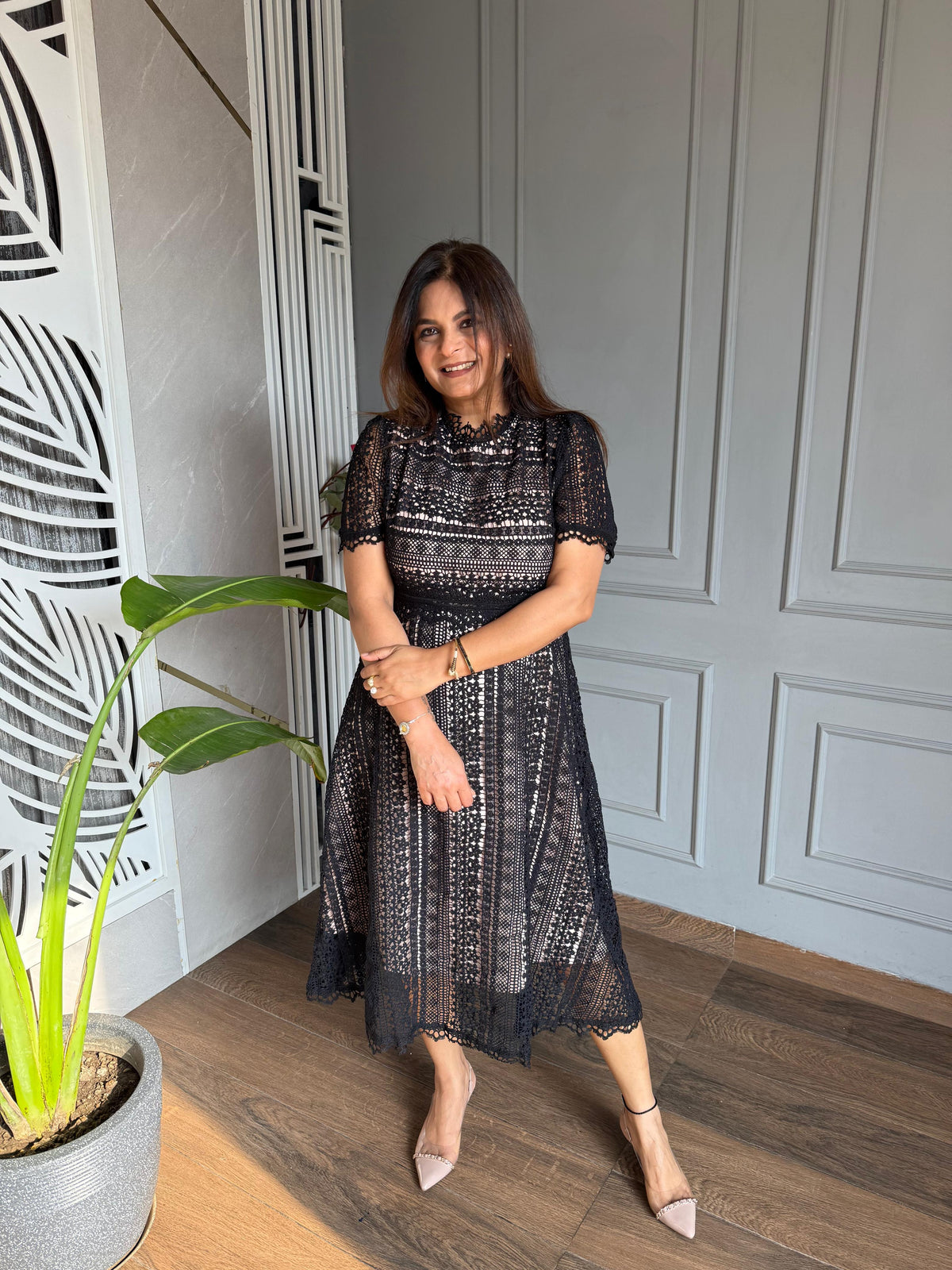 Black crochet dress (Dreamy)