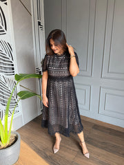 Black crochet dress (Dreamy)