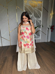Beautiful chiffon sharara suit (Sharara)