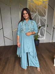 Beautiful hand embroidered kaftan set (Kali mirch)