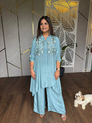 Beautiful hand embroidered kaftan set (Kali mirch)
