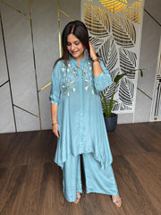 Beautiful hand embroidered kaftan set (Kali mirch)