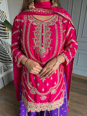 Chinnon embroided suit (Lemon)