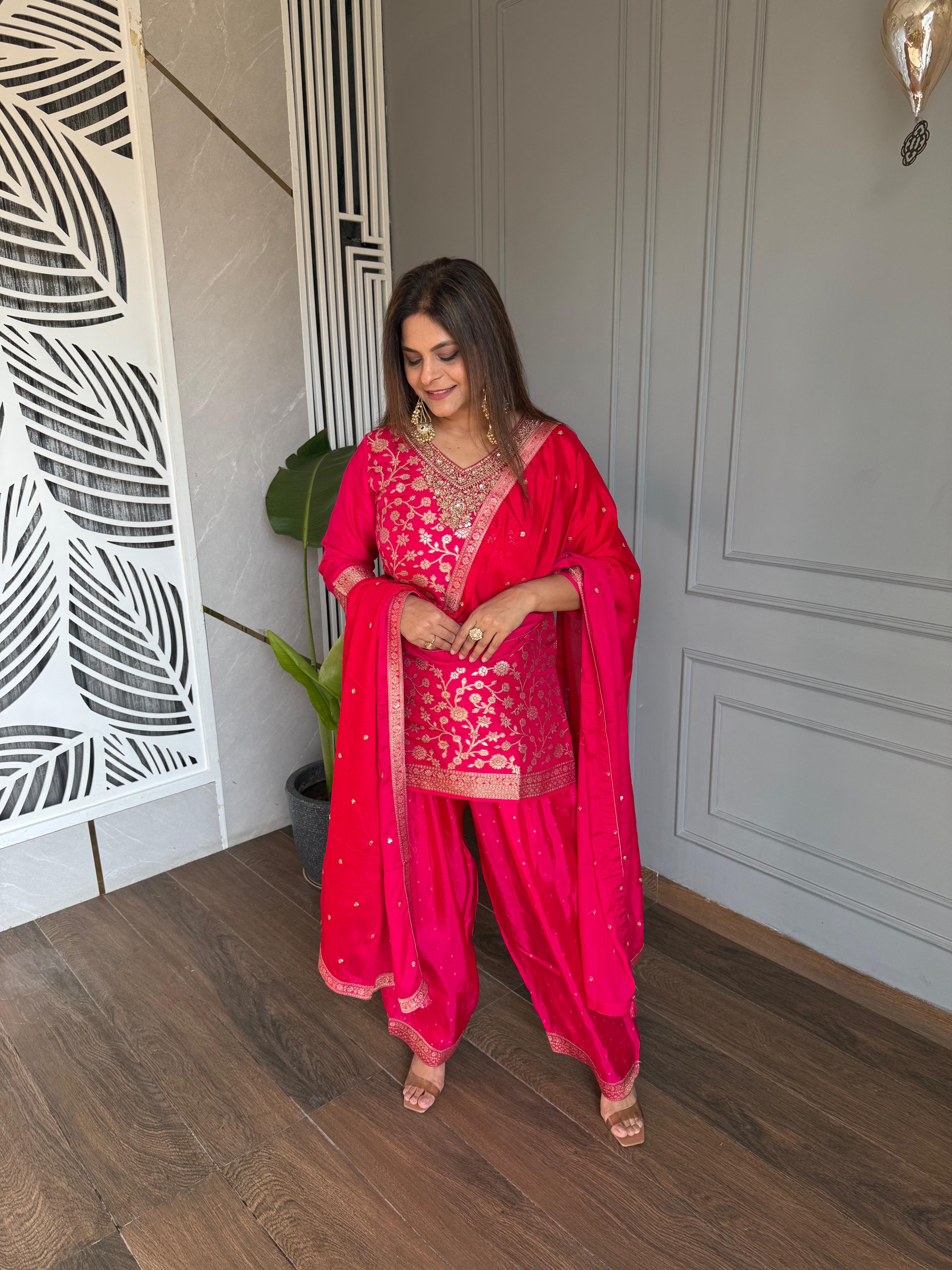 Beautiful farshi salwaar karwachauth outfit (Shilpa)