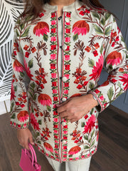 Farhana kashmiri embroided 3 piece woollen set (Farhana)