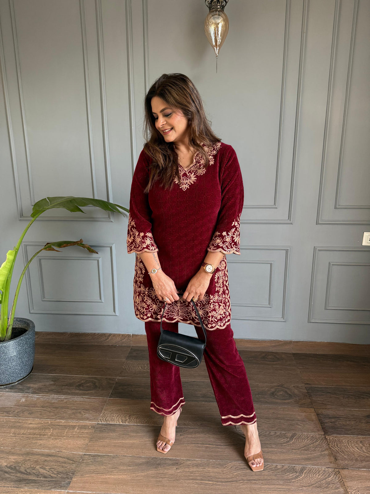 Salma corduroy winter velvet co-ord set (Salma)