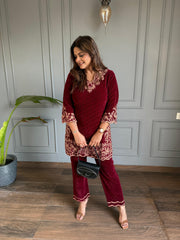 Salma corduroy winter velvet co-ord set (Salma)