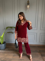 Salma corduroy winter velvet co-ord set (Salma)