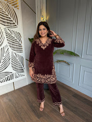 Salma corduroy winter velvet co-ord set (Salma)