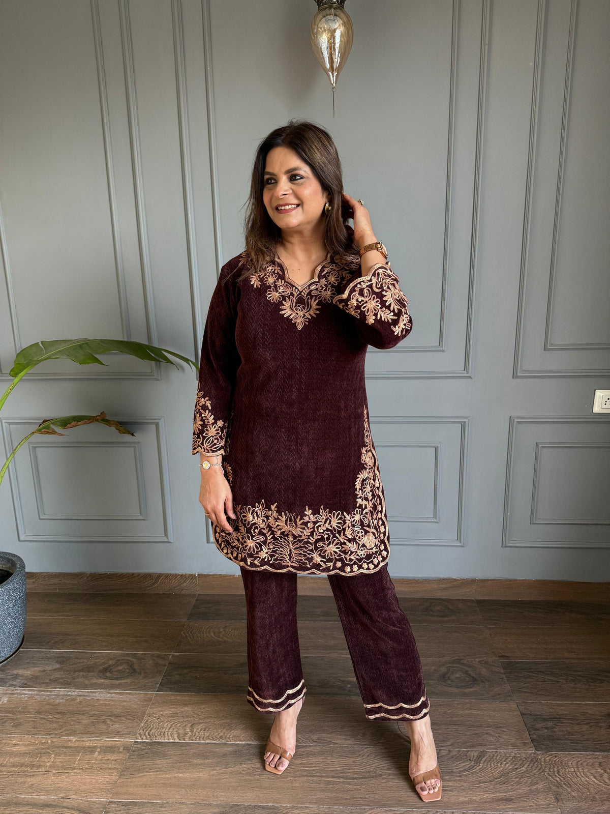 Salma corduroy winter velvet co-ord set (Salma)