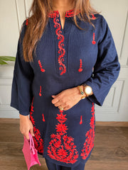 Woollen embroided 2 piece woollen co-ord set (Norah)