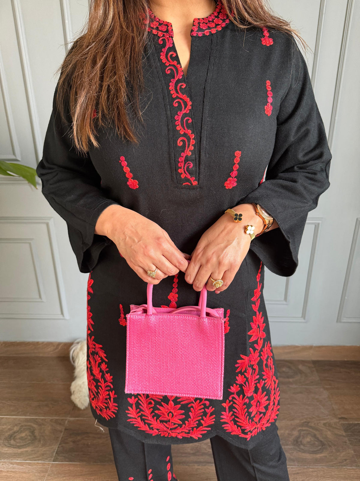 Woollen embroided 2 piece woollen co-ord set (Norah)