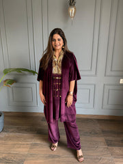 Velvet handwork kaftaan (Anu)